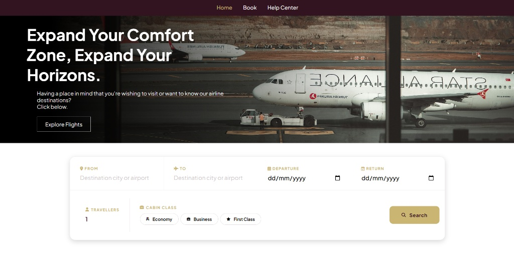 Airline Website - Flight Booking Platform